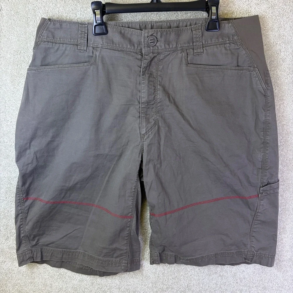 The North Face Shorts Mens Large Brown (Fits 36x10) Cotton Blend Hiking Trail